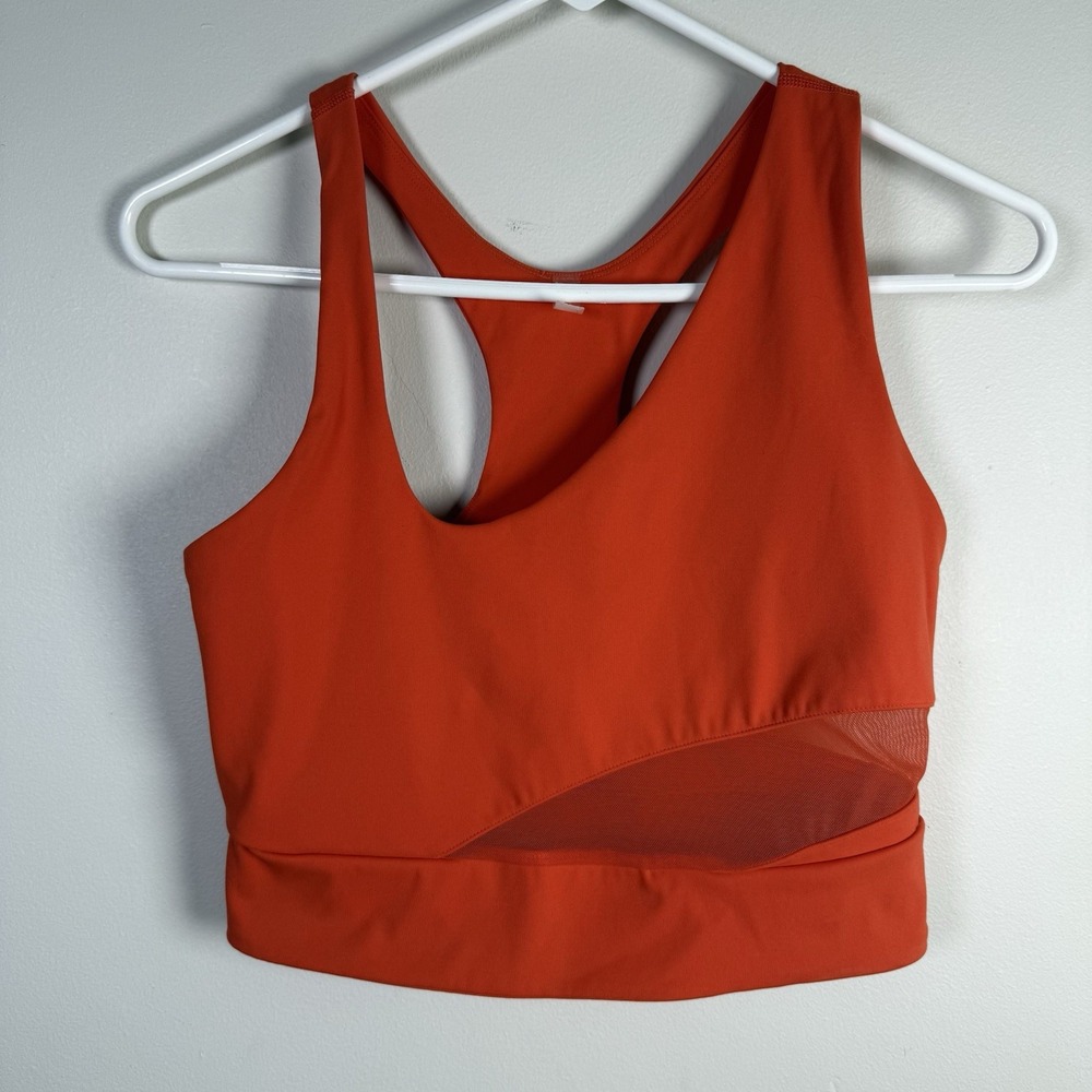 Free People Movement Trophy Life Crop Tank Sports Bra MandarΓn Red Size Small